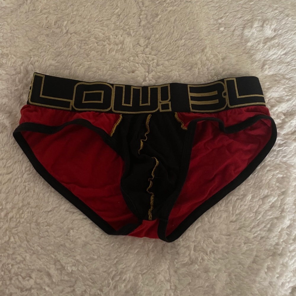 Andrew Christian Red BLOW! brief